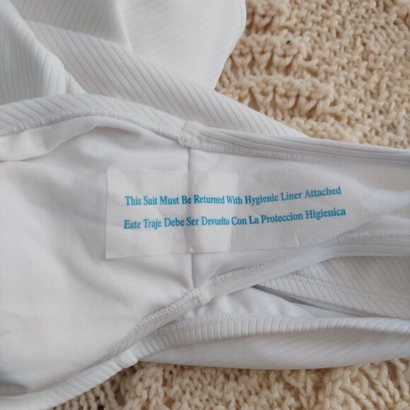 Stoney Clover One Piece Swimsuit Ribbed High Leg 16W women's - Picture 11 of 11